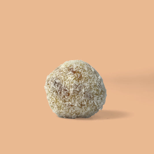 Coconut ball with fruit filling