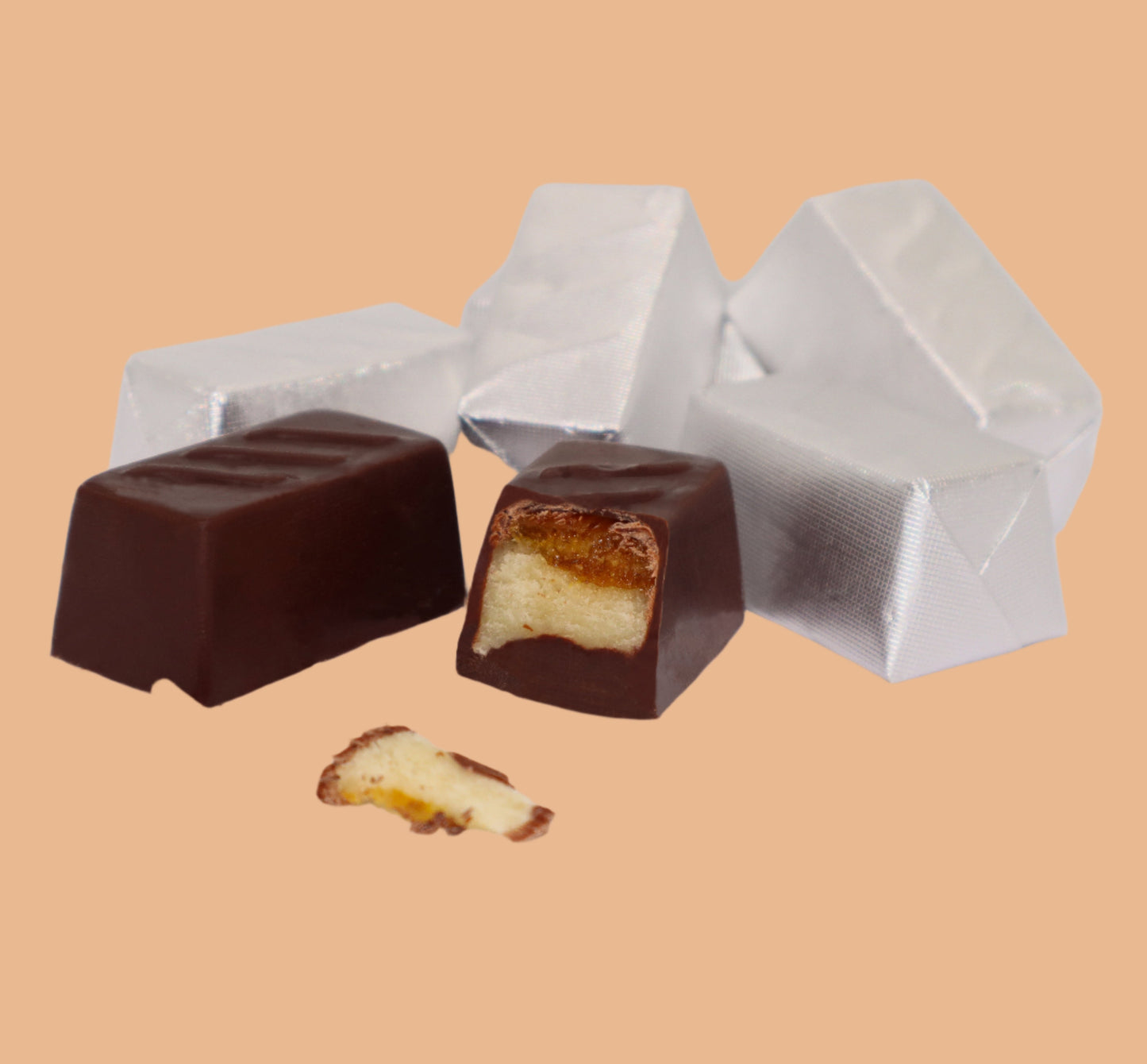 WRAPPED DARK MARZIPAN MANDARINE (V)