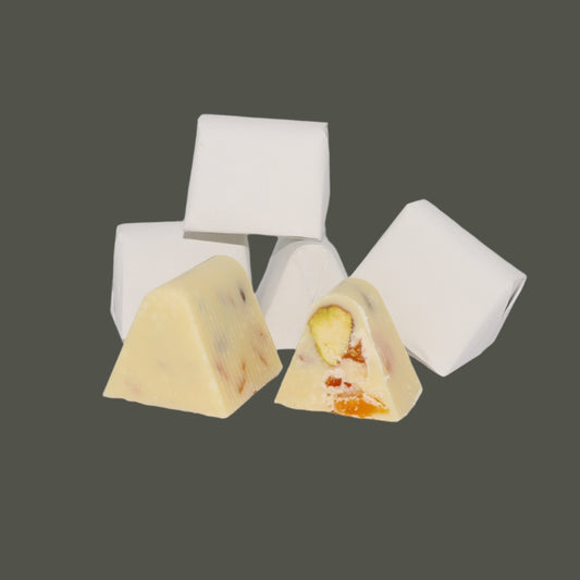 WRAPPED WHITE APRICOT PISTACHIO